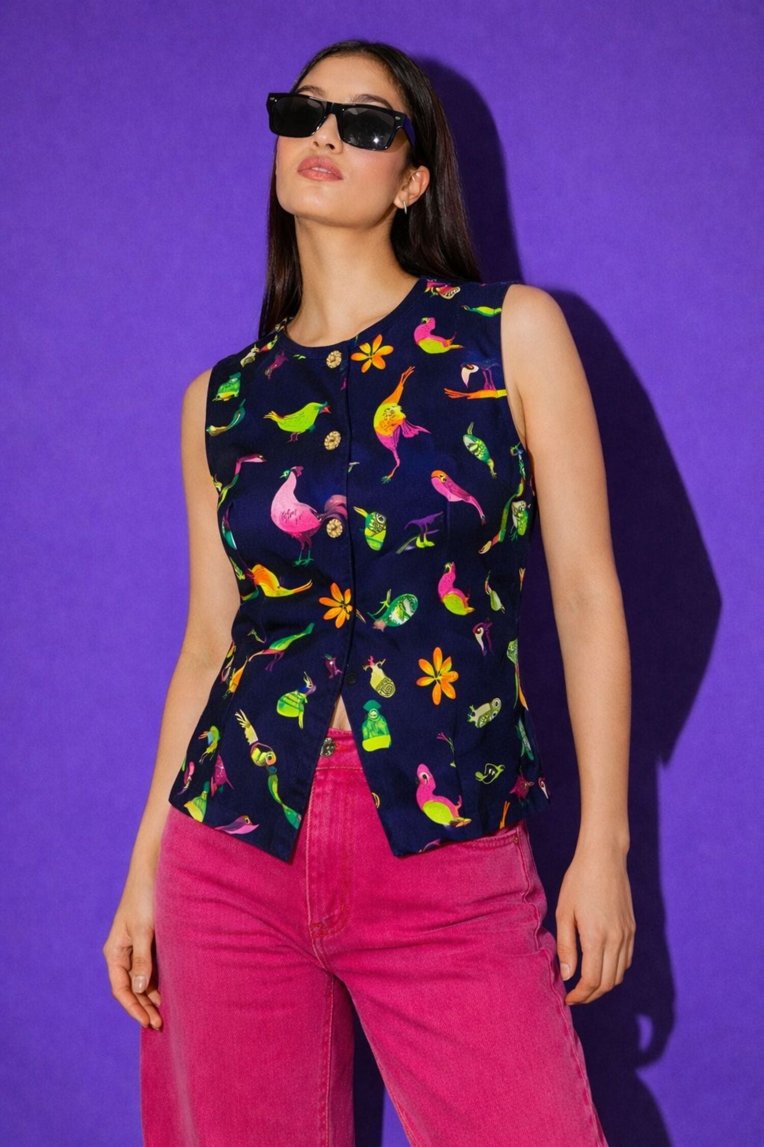 Bird carnival waistcoat