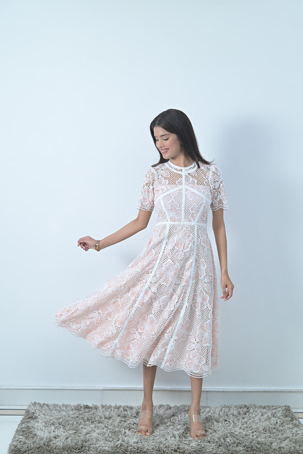Peach petal Midi