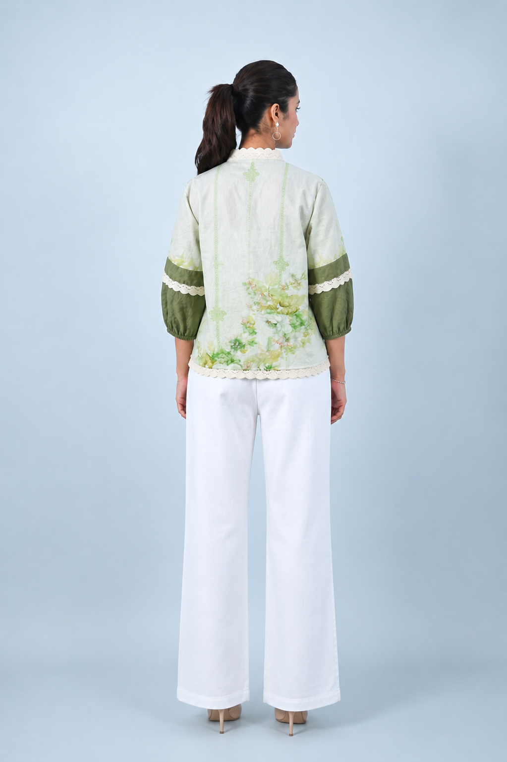 Green flora muse shirt