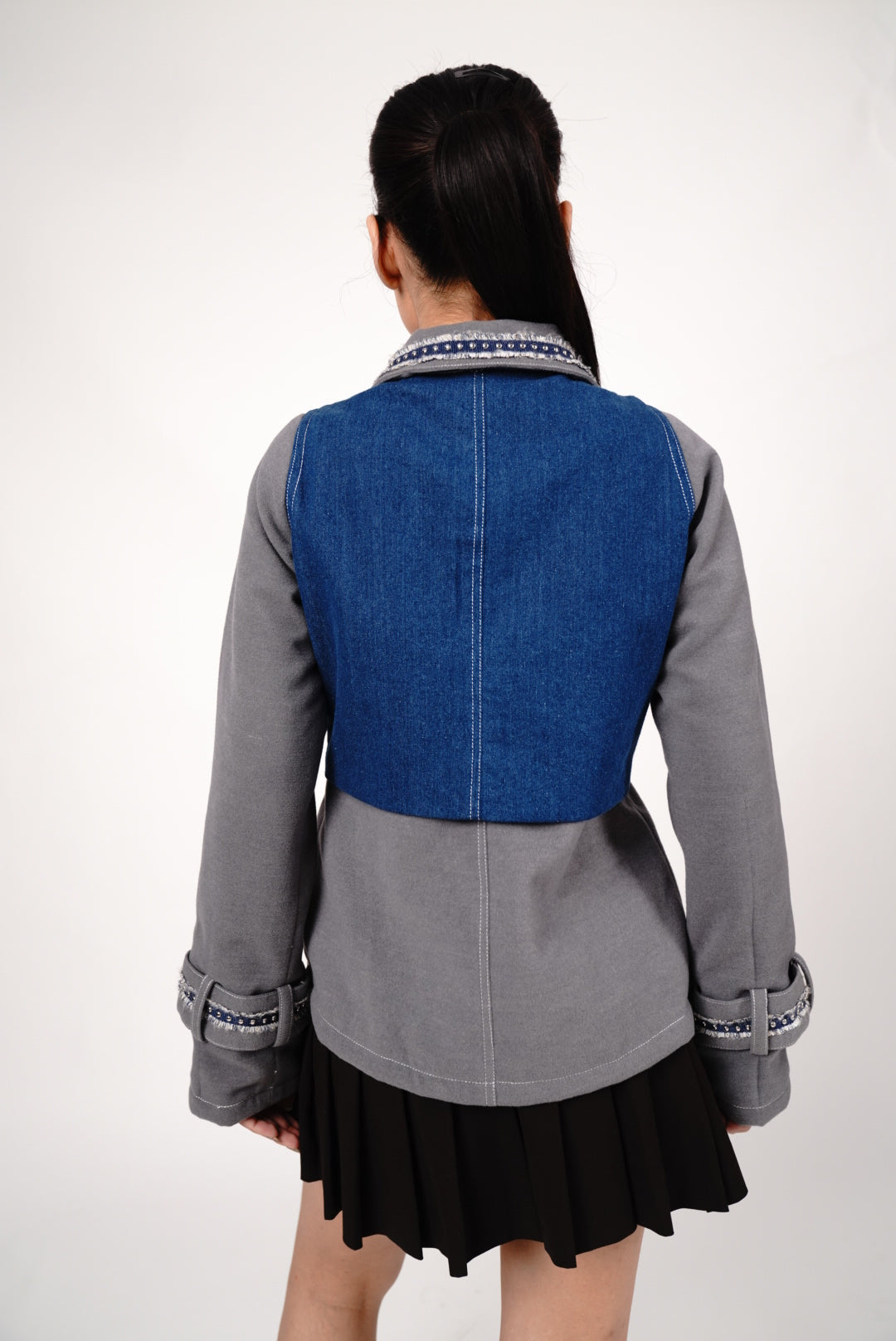 Sienna blue overlay jacket