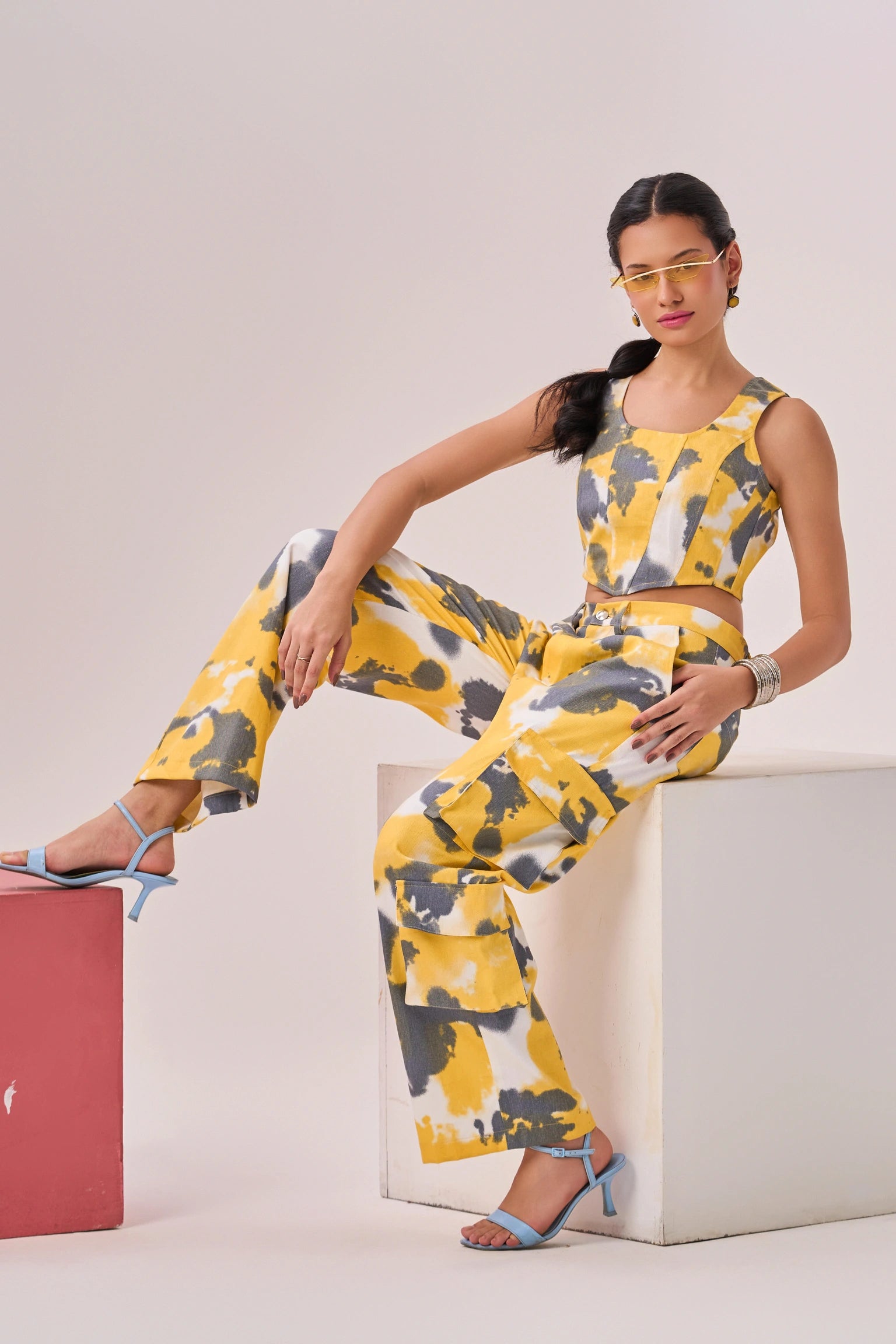 Ava Yellow Cargos